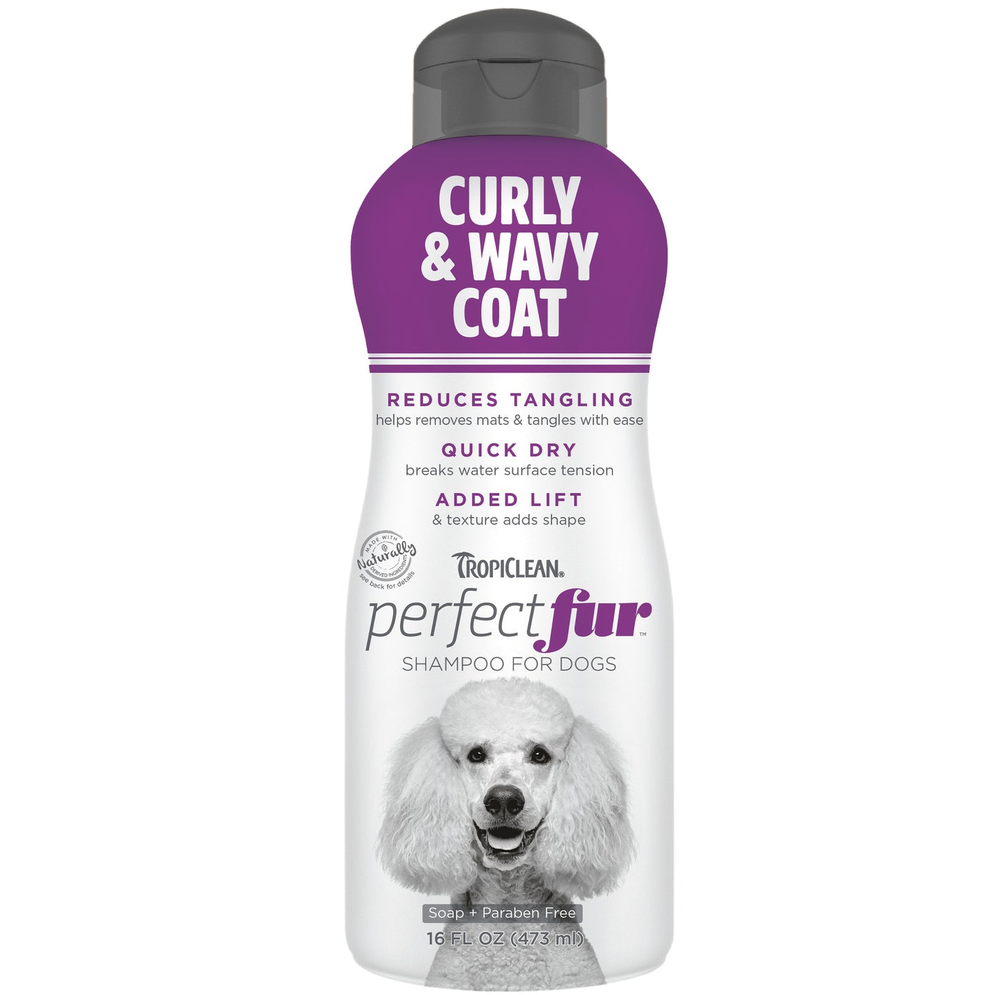 TropiClean PerfectFur Curly & Wavy Coat Shampoo