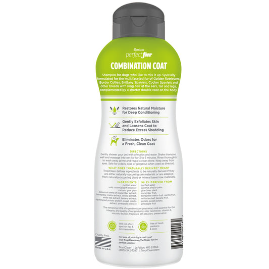 TropiClean PerfectFur Combination Coat Shampoo