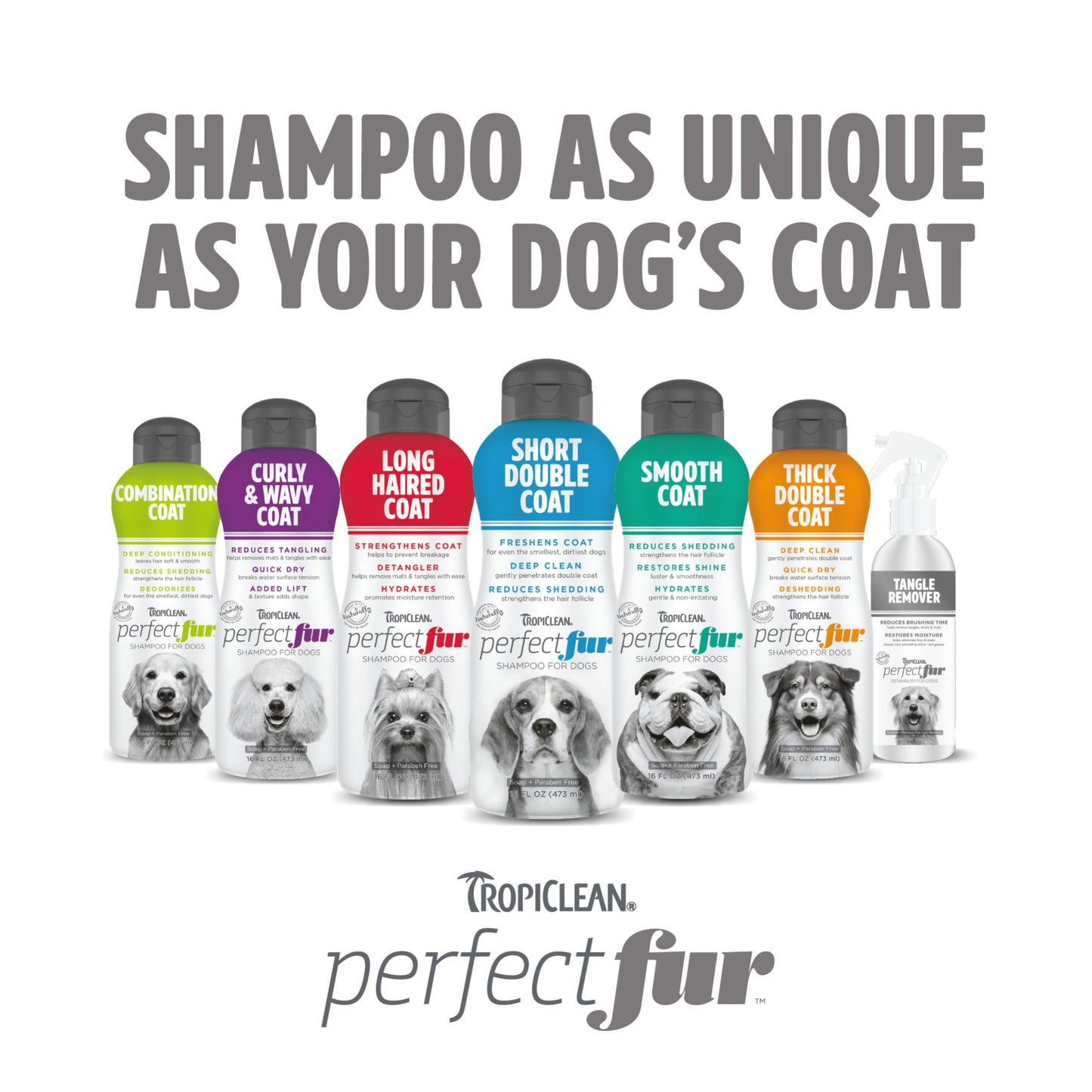 TropiClean PerfectFur Shampoo Smooth Coat
