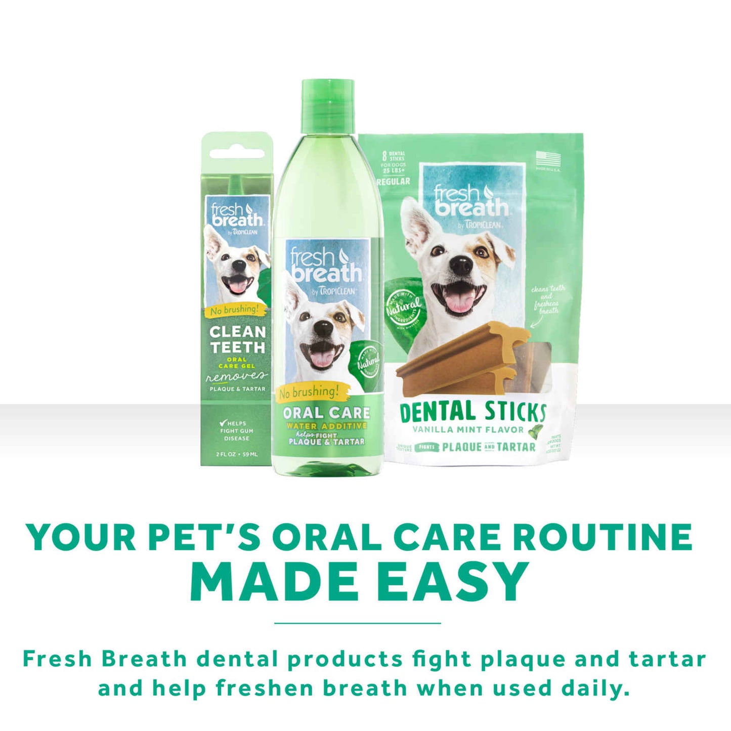 TropiClean Fresh Breath Oral Care Clean Teeth Gel