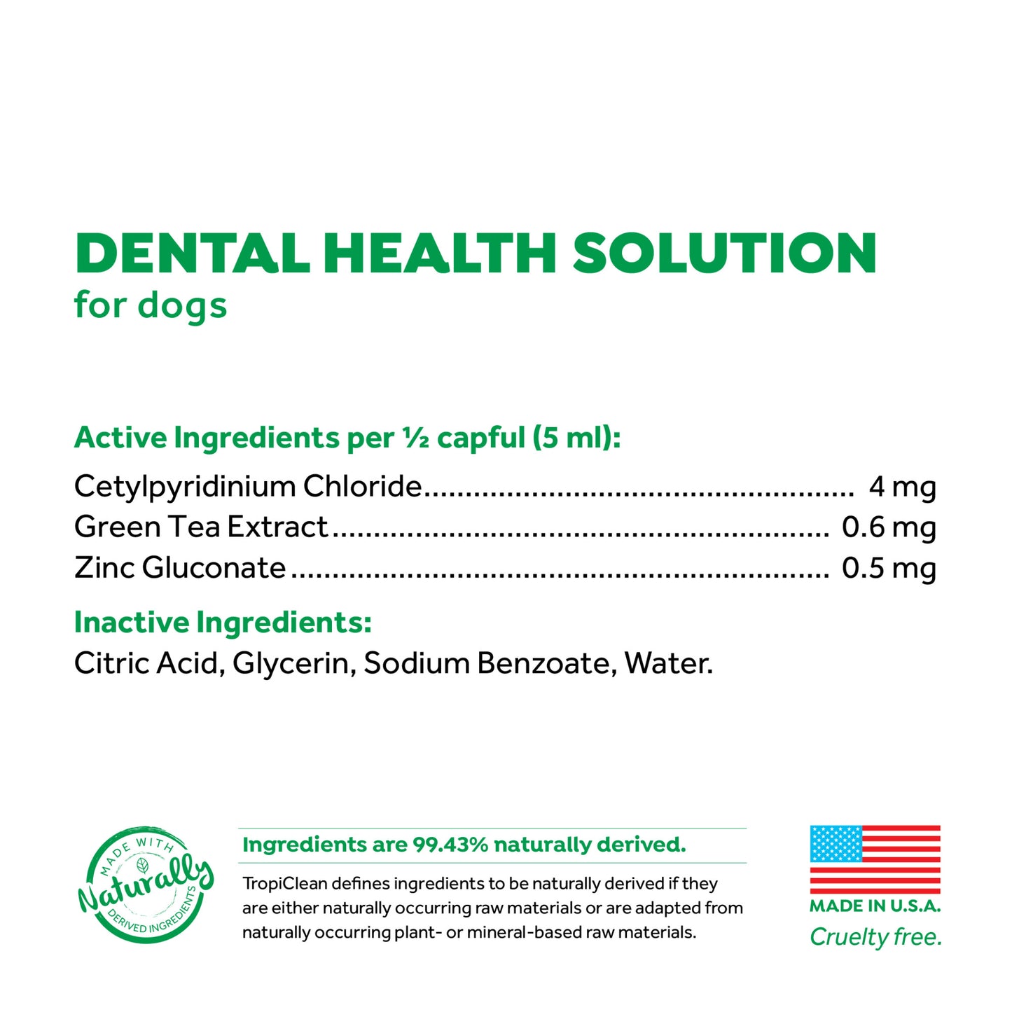 TropiClean Fresh Breath Dental Health Solution Original