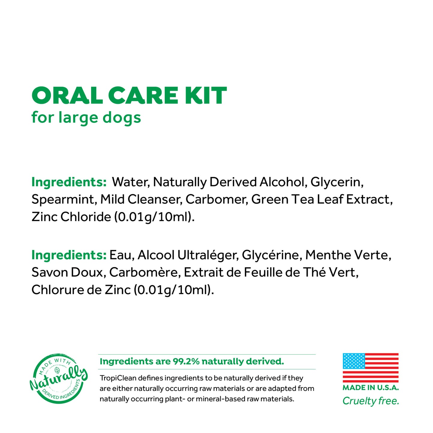 TropiClean Fresh Breath Oral Care Kit for Dogs