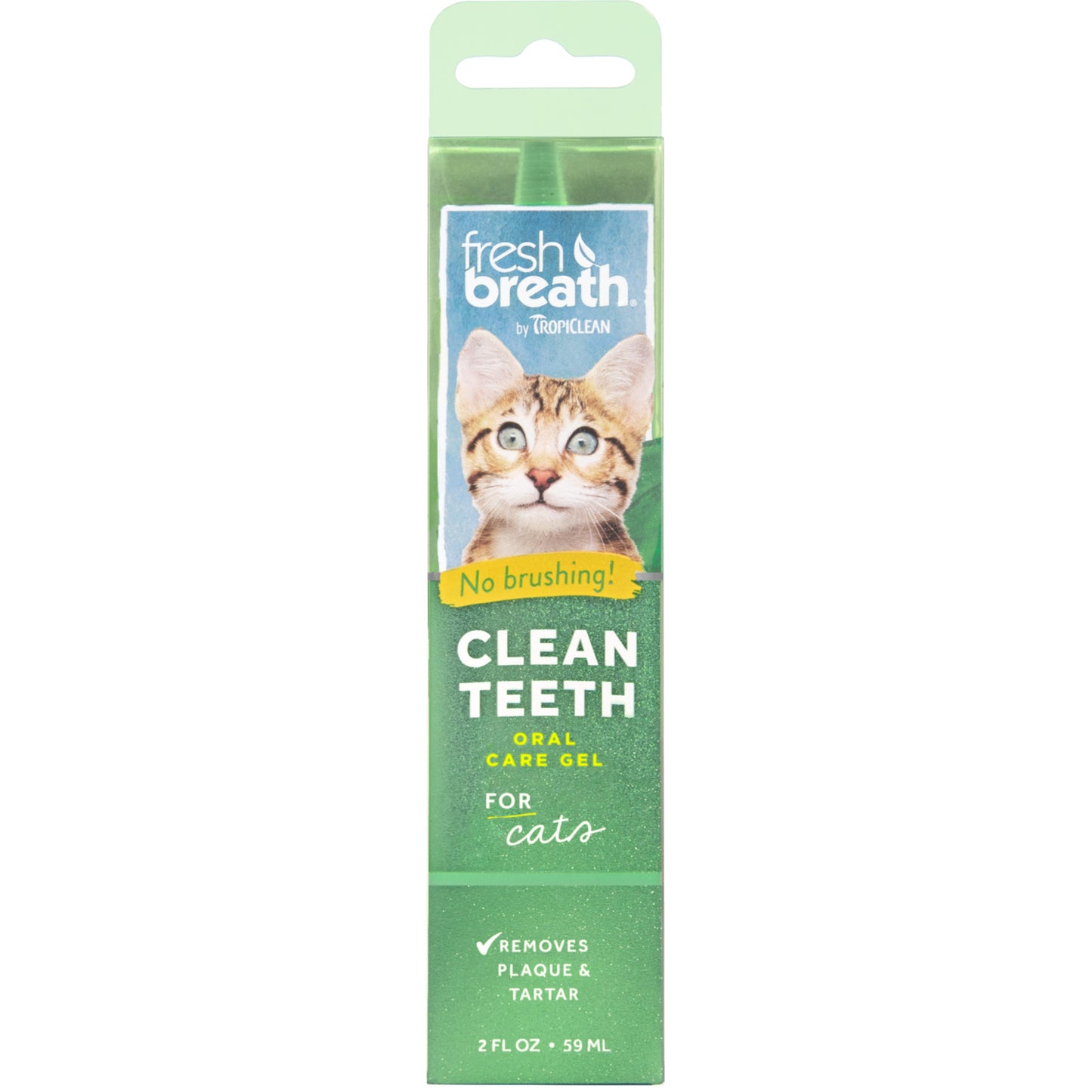 TropiClean Fresh Breath Oral Care Clean Teeth Gel for Cats 59mL