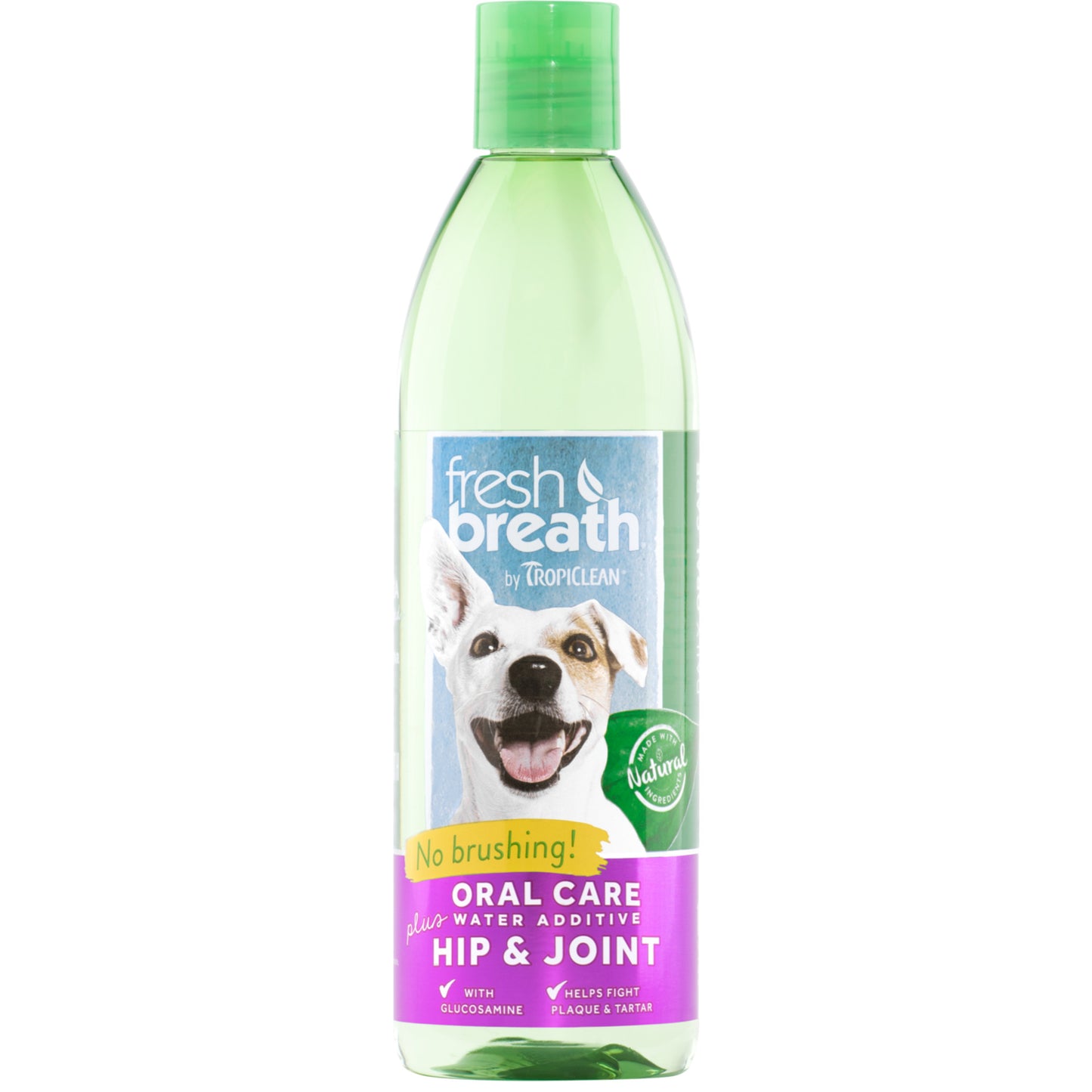 TropiClean Fresh Breath Dental Health Solution plus Hip & Joint Support