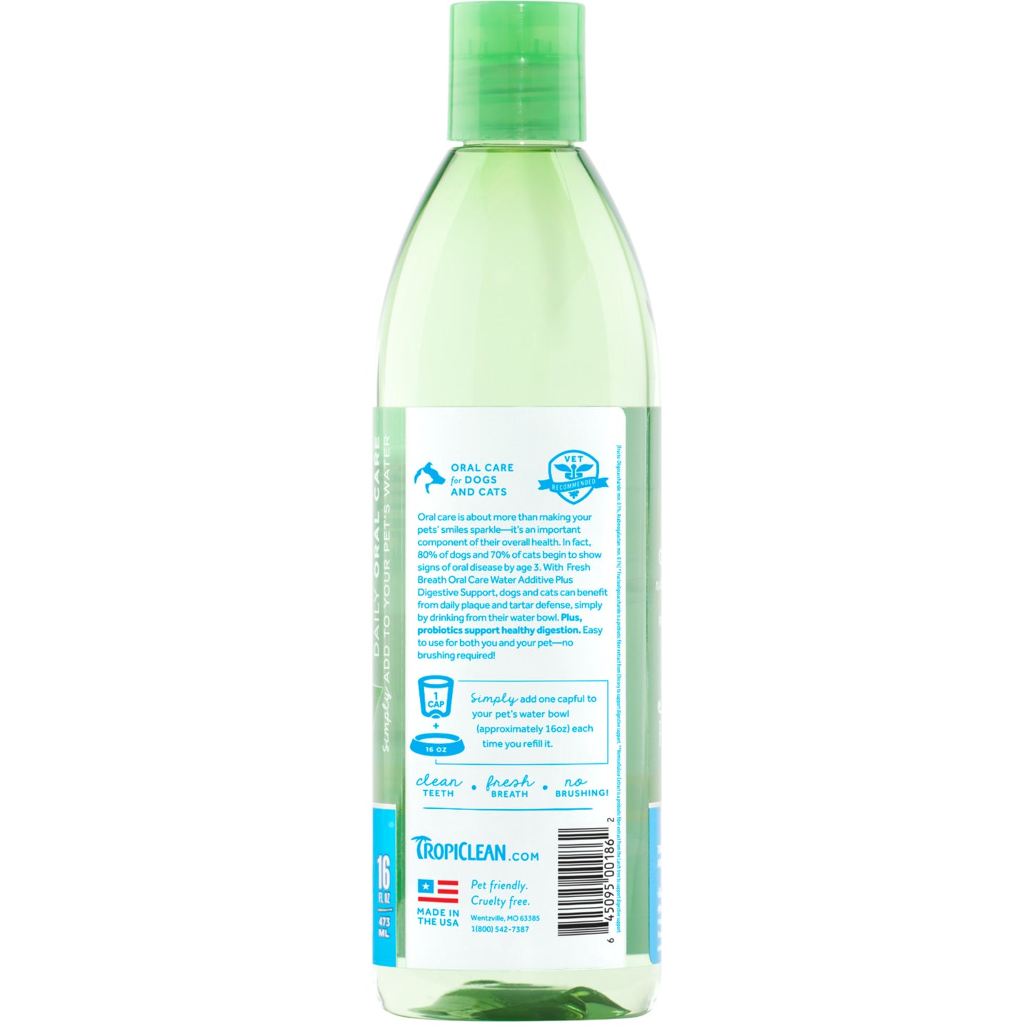 TropiClean Fresh Breath Dental Health Solution plus Digestive Support