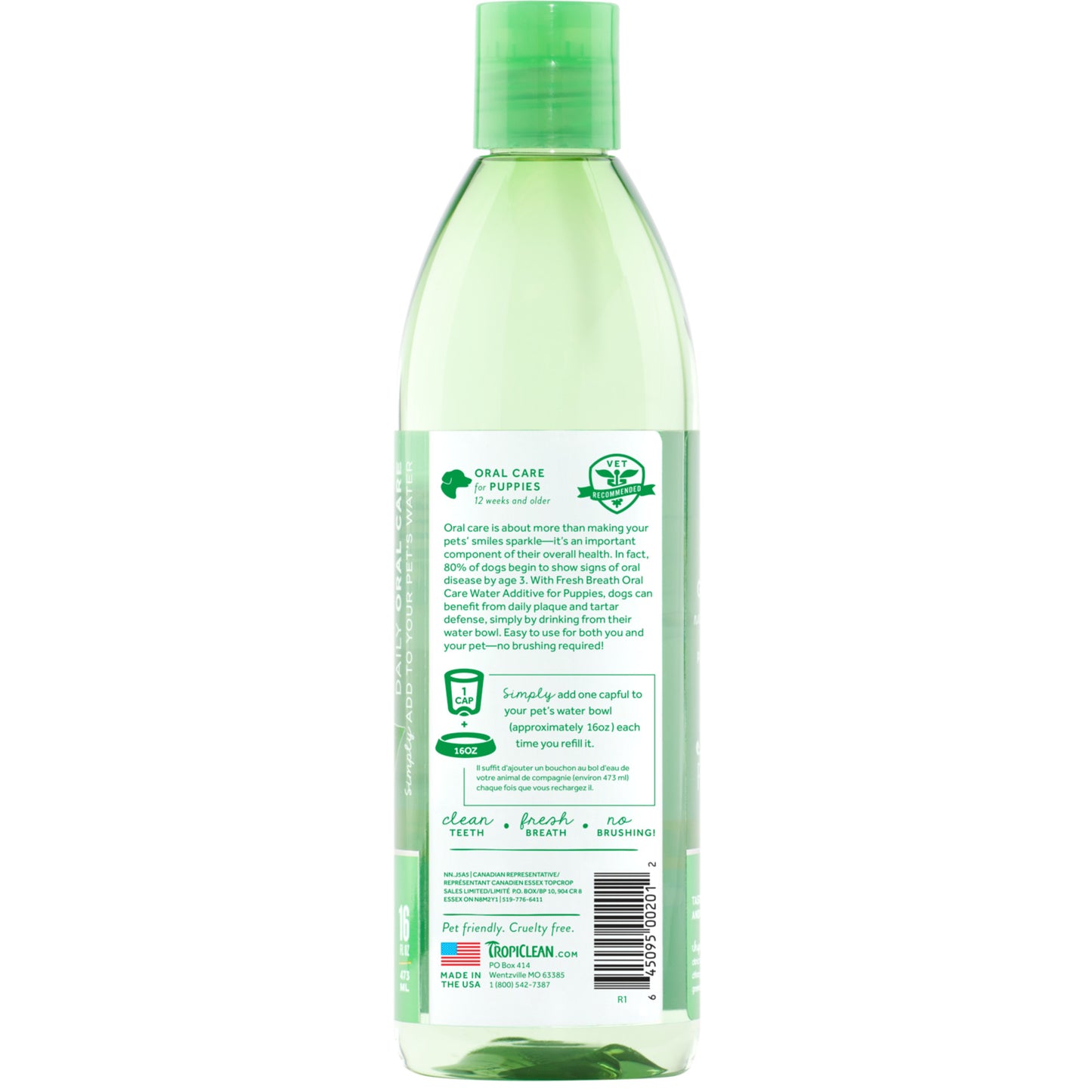 TropiClean Fresh Breath Dental Health Solution for Puppies