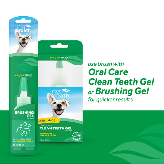 TropiClean Fresh Breath Triple Flex Toothbrush for Dogs