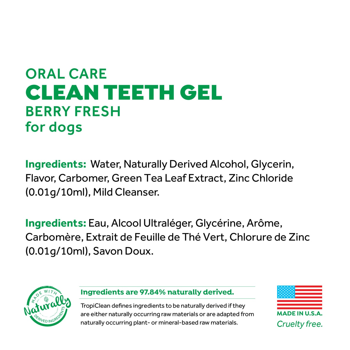 Tropiclean Fresh Breath Gel Berry Fresh