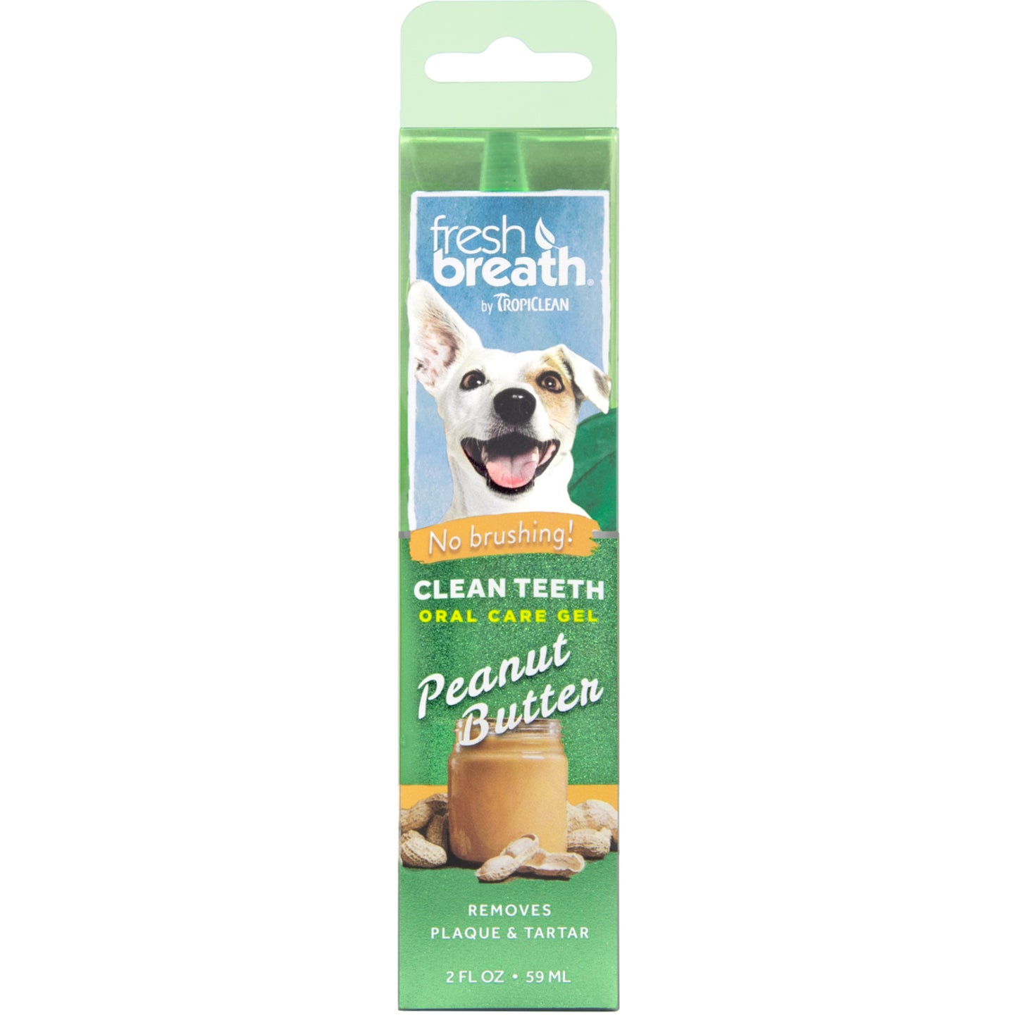 TropiClean Fresh Breath Oral Care Clean Teeth Gel Peanut Butter