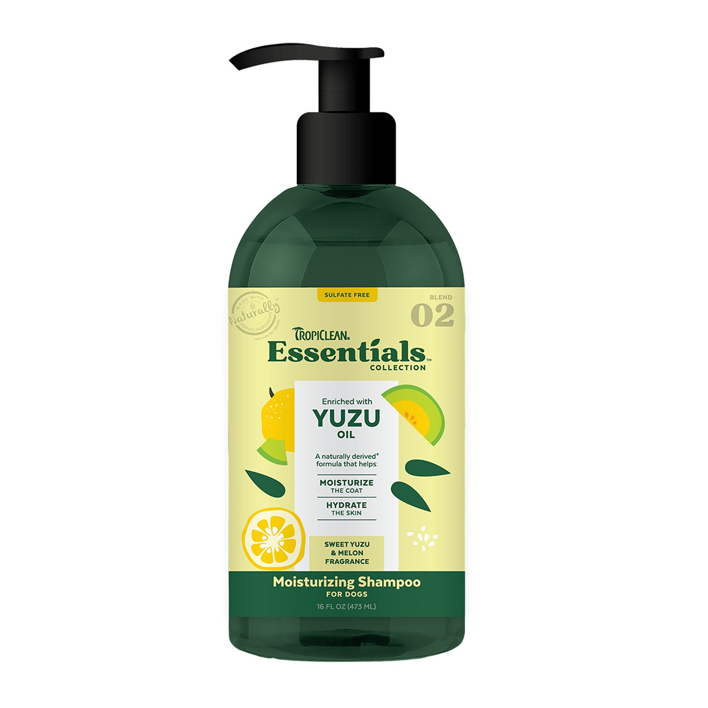 TropiClean Essentials Yuzu Fruit Shampoo