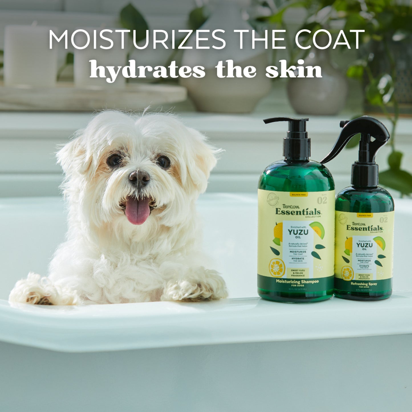 TropiClean Essentials Yuzu Fruit Shampoo