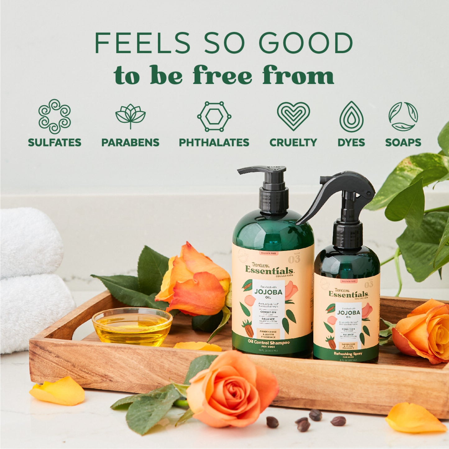 TropiClean Essentials Jojoba Oil Shampoo