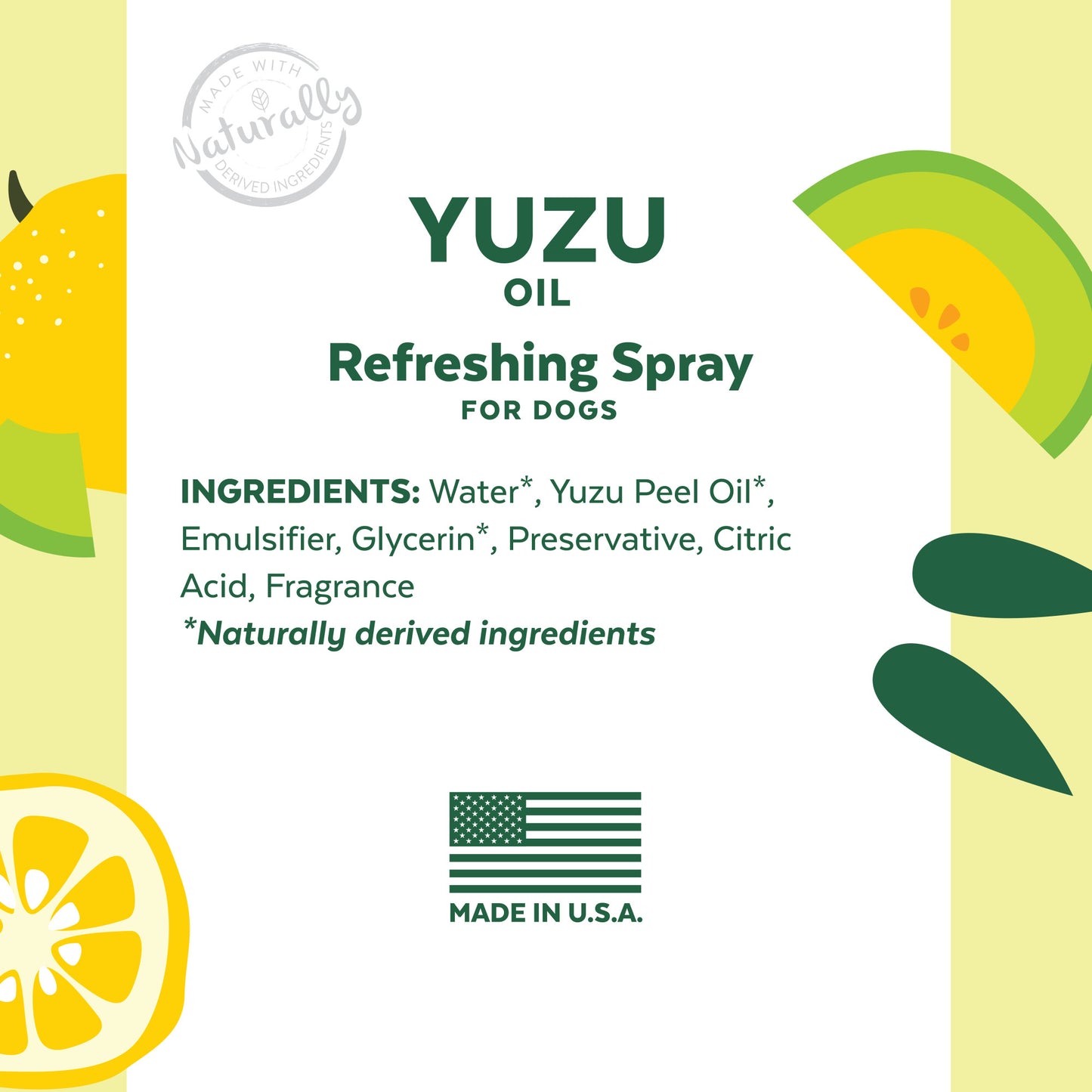 TropiClean Essentials Yuzu Fruit Deodorizing Spray