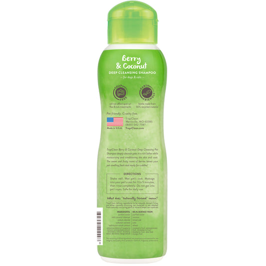 TropiClean Shampoo Berry & Coconut Deep Cleansing