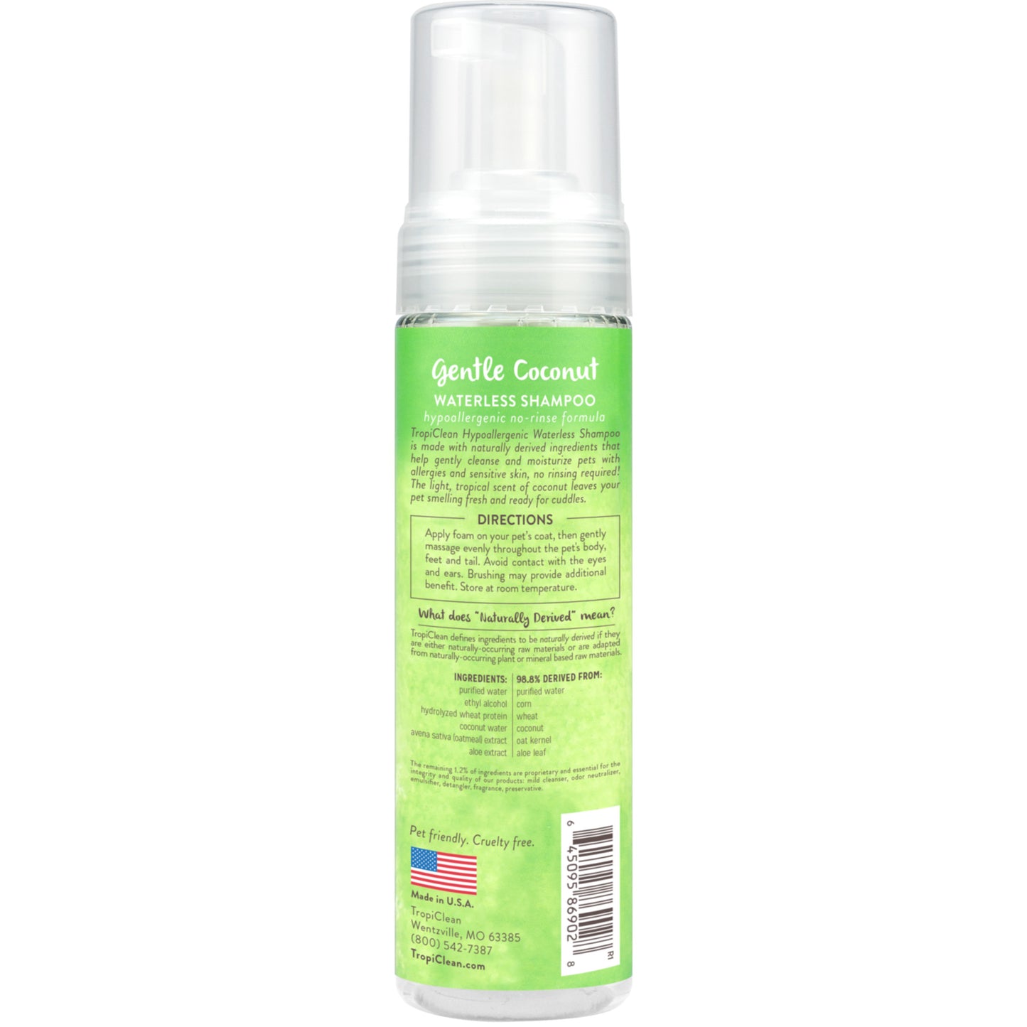 TropiClean Waterless Hypoallergenic Shampoo