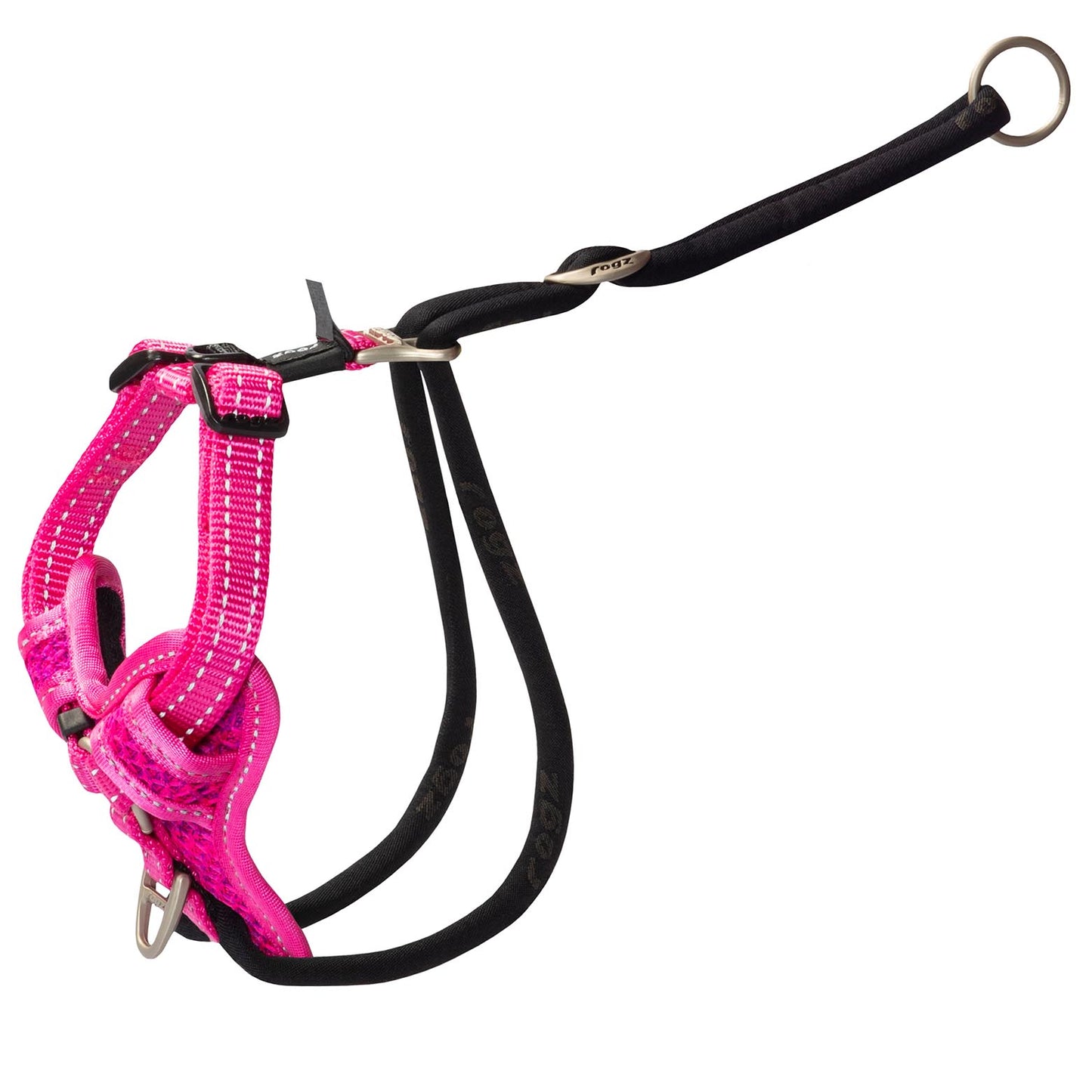 Rogz Control Stop Pull Harness Pink