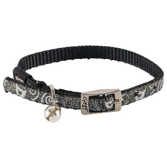 Rogz Sparklecat Pin Buckle Collar Black