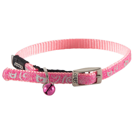 Rogz Sparklecat Pin Buckle Collar Pink