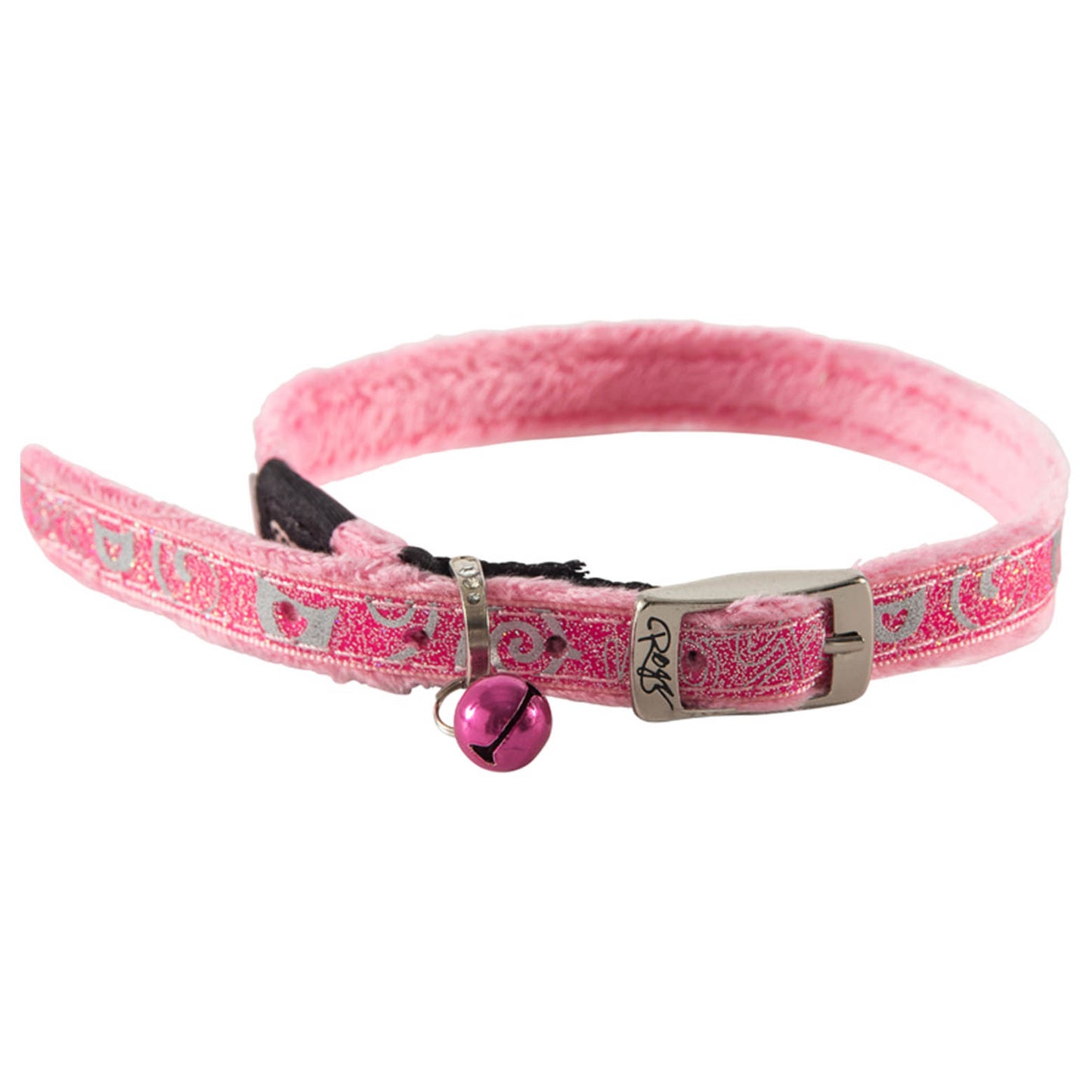 Rogz Sparklecat Pin Buckle Collar Pink