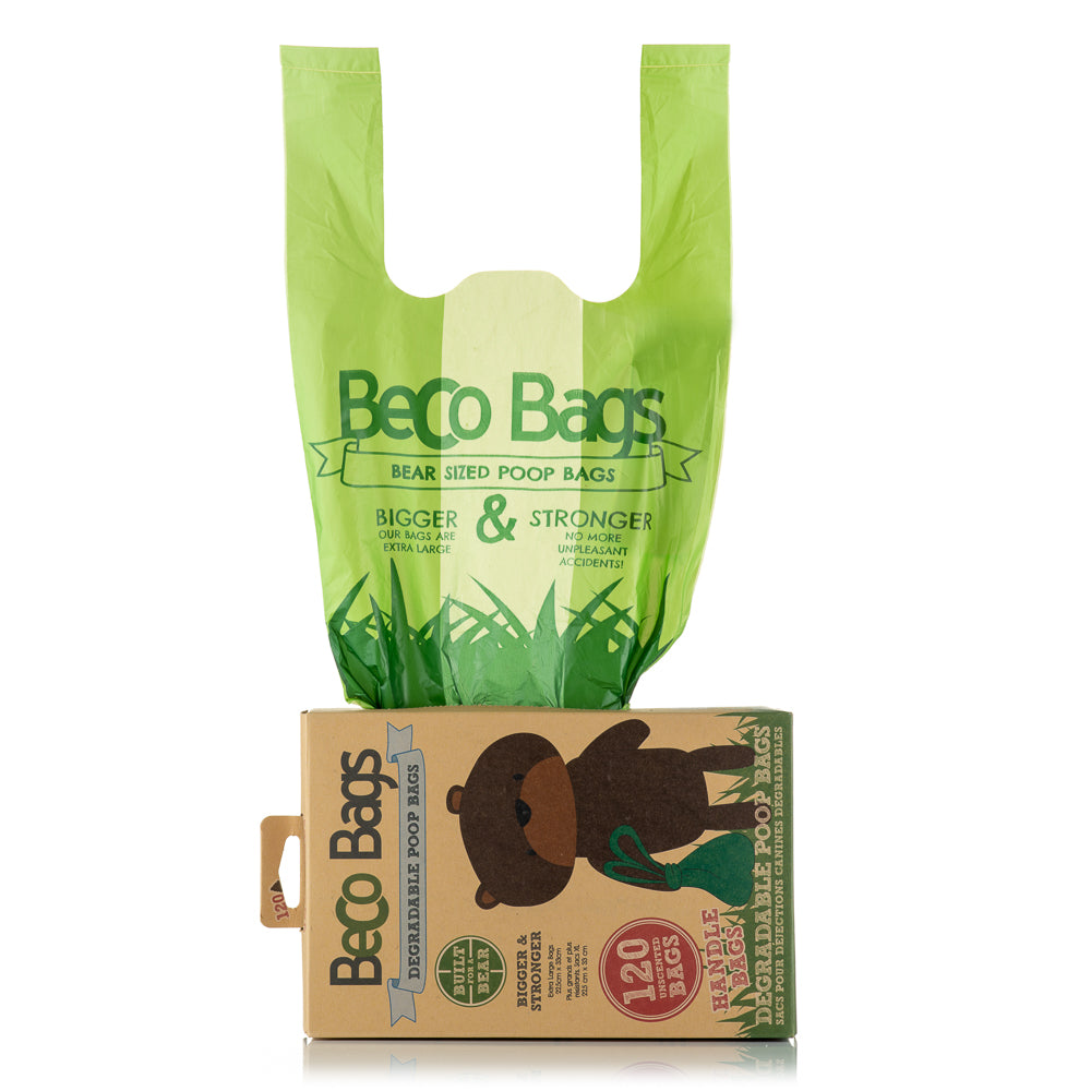 Beco Unscented Poop Bags with Handles 120pk
