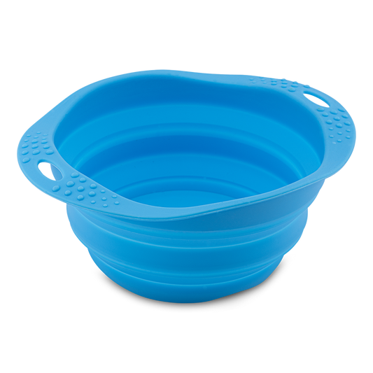Beco Collapsible Travel Bowl Blue