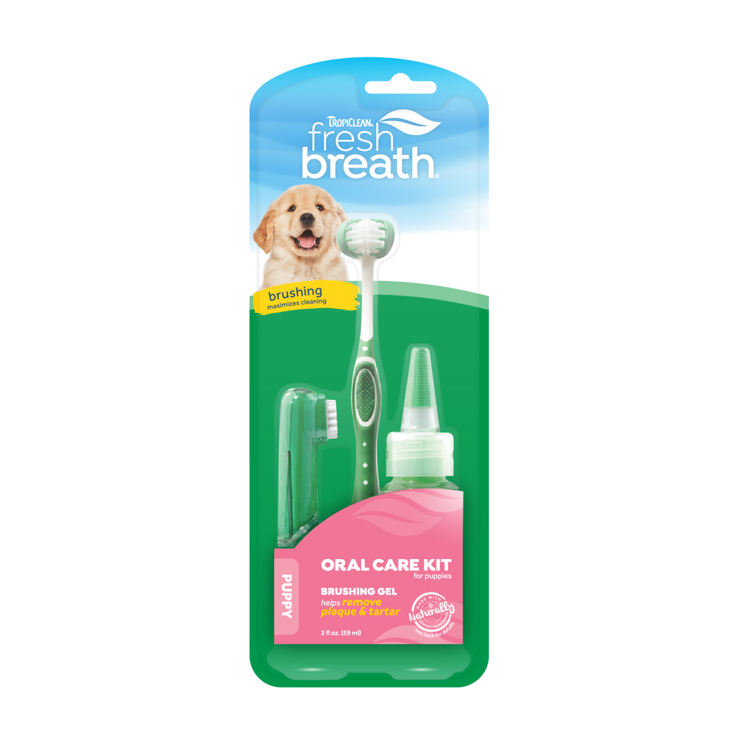TropiClean Fresh Breath Oral Care Kit for Dogs