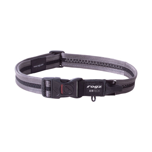 Rogz AirTech Classic Collar Platinum Grey