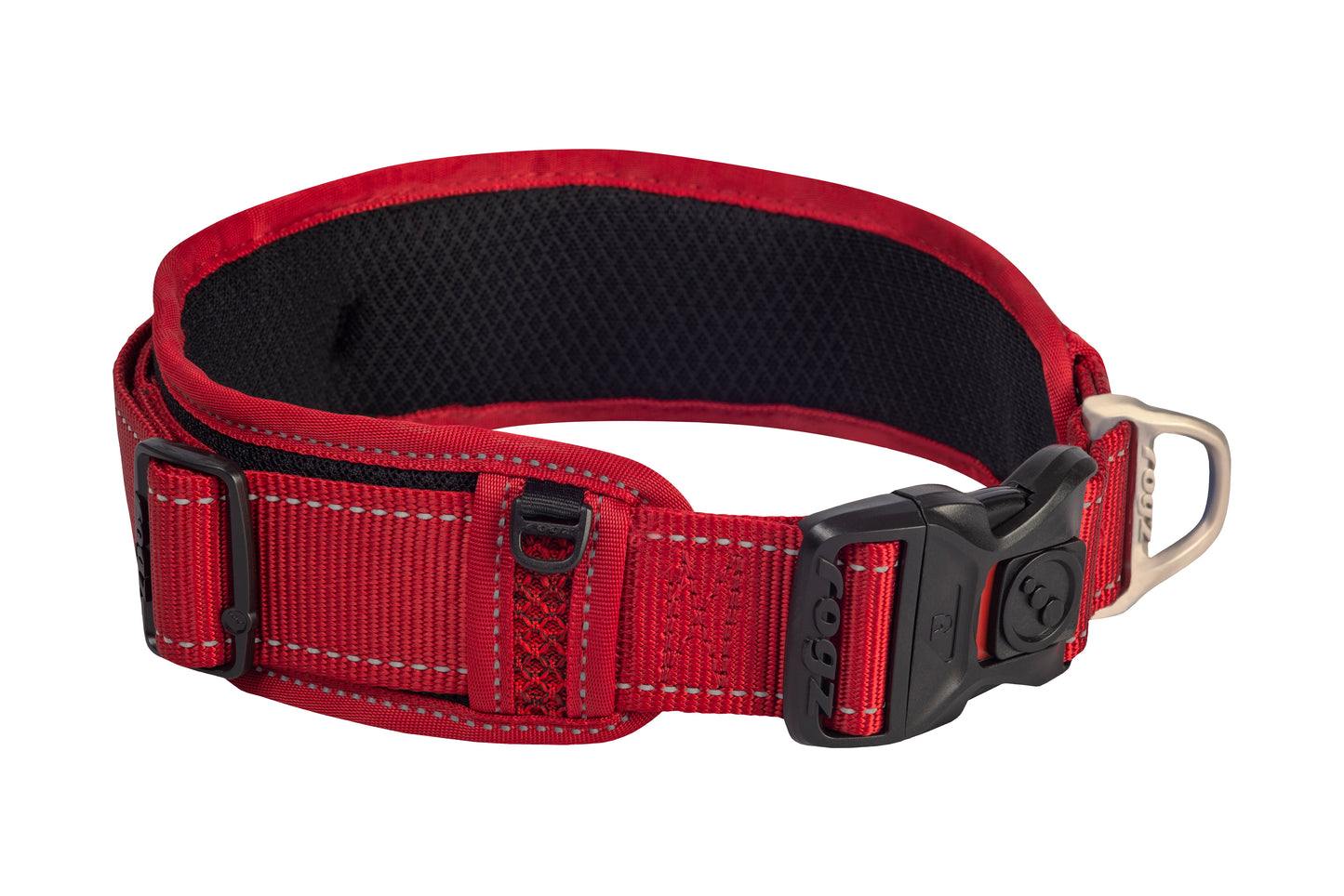 Rogz Classic Padded Collar Red