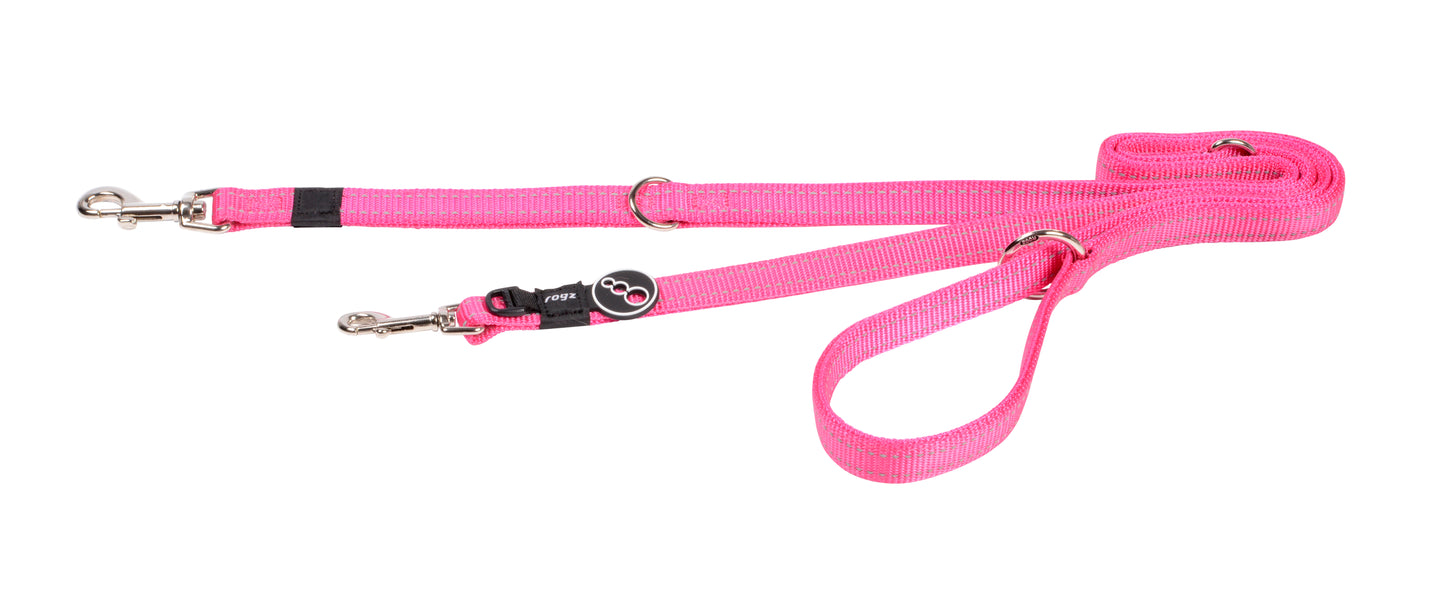 Rogz Specialty Multi-Lead Pink