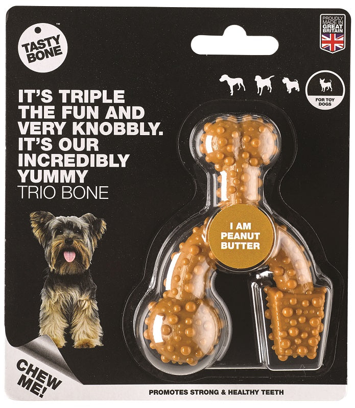 Tasty Bone Nylon Trio Peanut Butter Toy