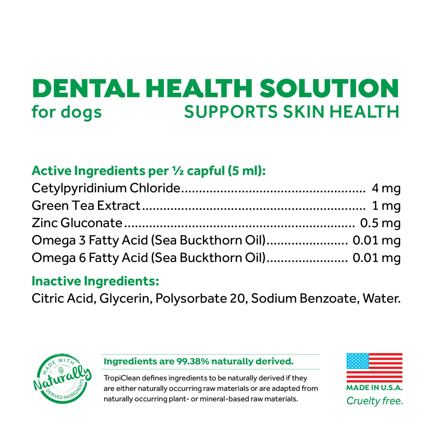 TropiClean Fresh Breath Dental Health Solution