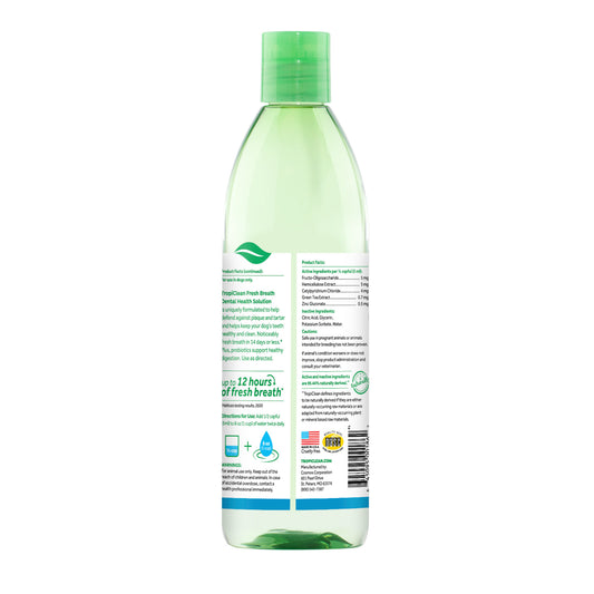 TropiClean Fresh Breath Dental Health Solution plus Digestive Support