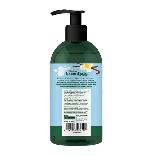 TropiClean Essentials Goat's Milk Shampoo