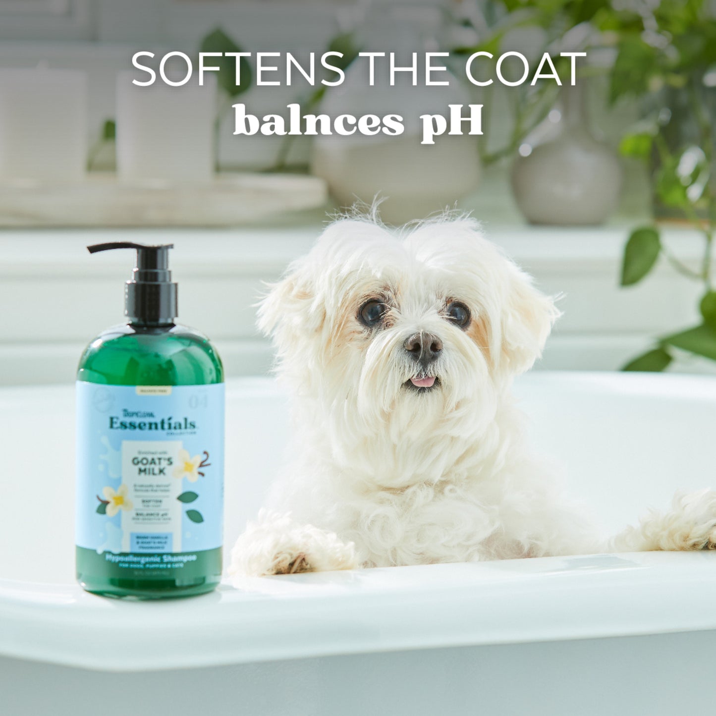 TropiClean Essentials Goat's Milk Shampoo