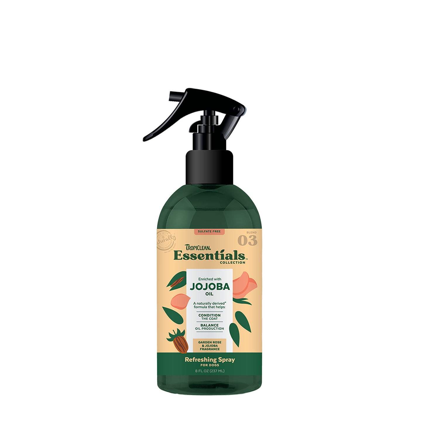 TropiClean Essentials Jojoba Oil Deodorizing Spray