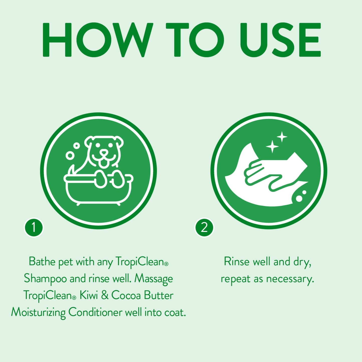 TropiClean Moisturizing Conditioner Kiwi & Cocoa Butter