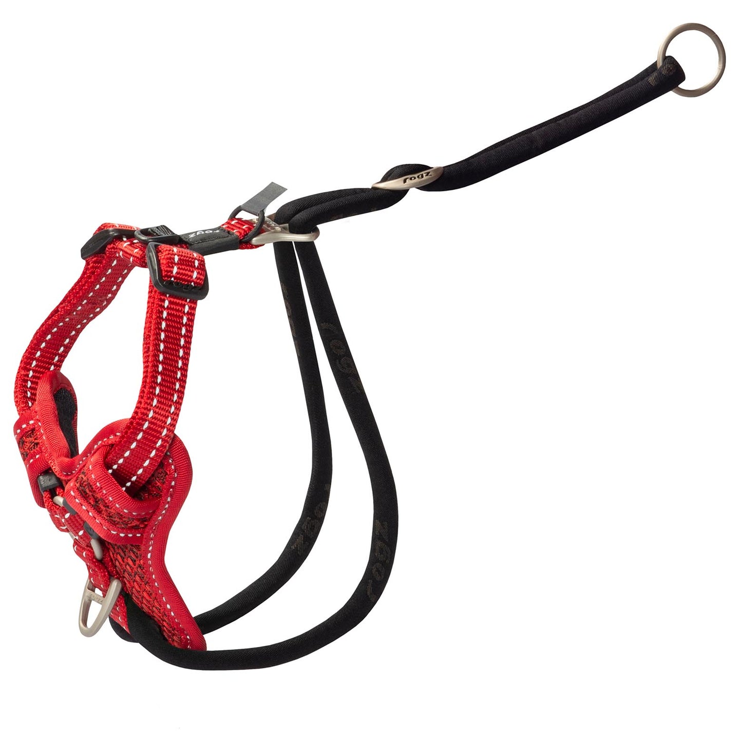 Rogz Control Stop Pull Harness Red