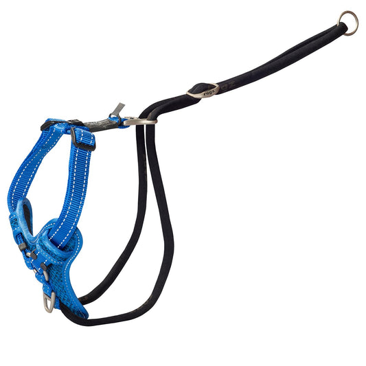 Rogz Control Stop Pull Harness Blue