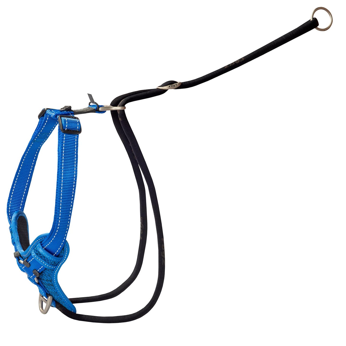 Rogz Control Stop Pull Harness Blue