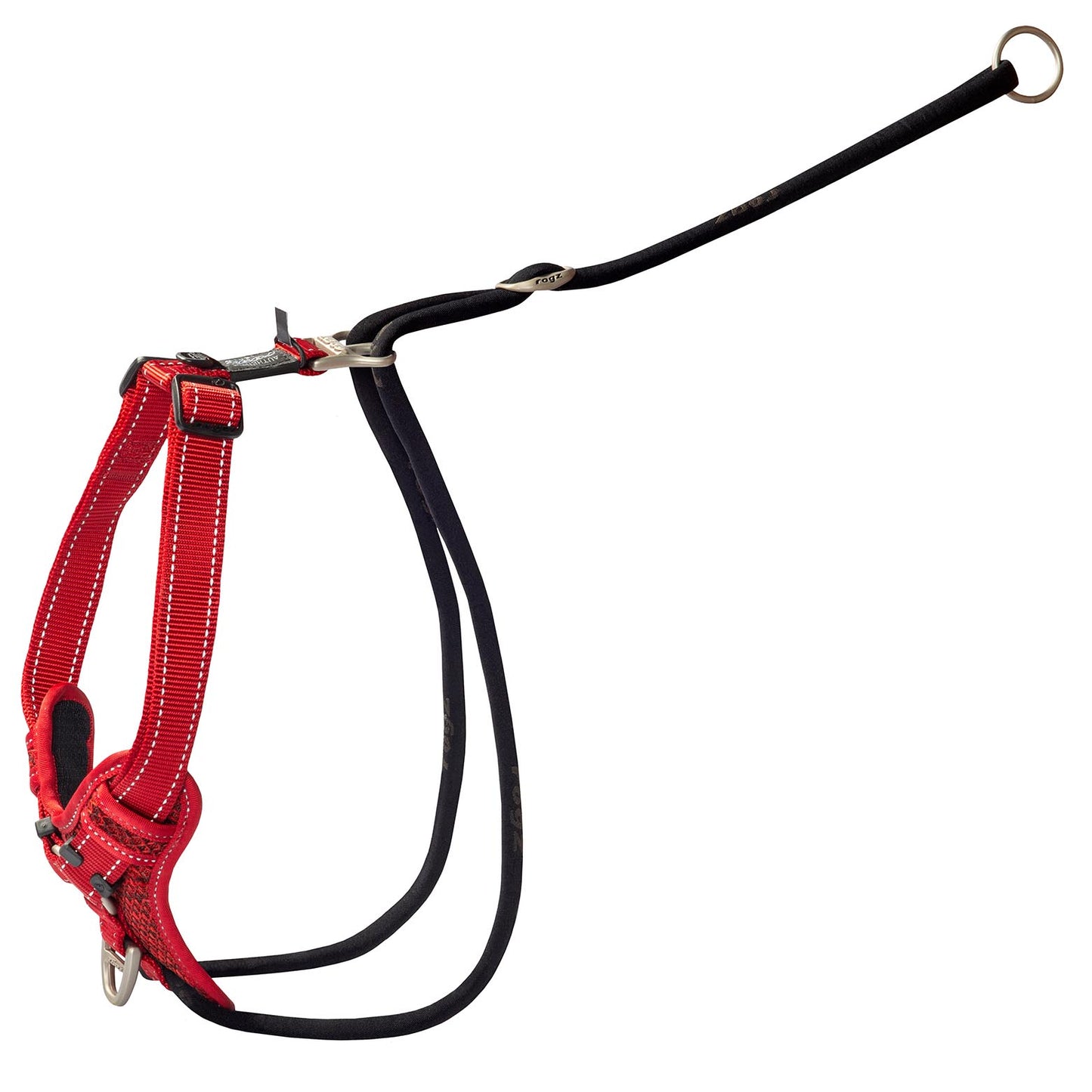 Rogz Control Stop Pull Harness Red
