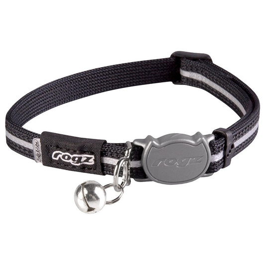 Rogz Alleycat Safety Release Collar Black