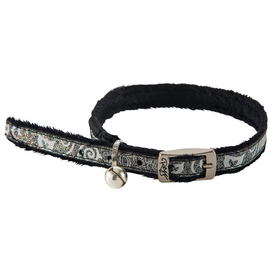 Rogz Sparklecat Pin Buckle Collar Black