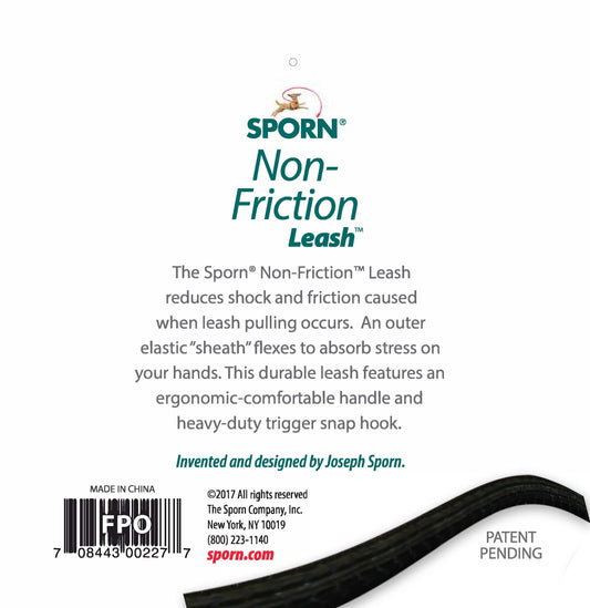 Sporn Non-Friction Leash Black